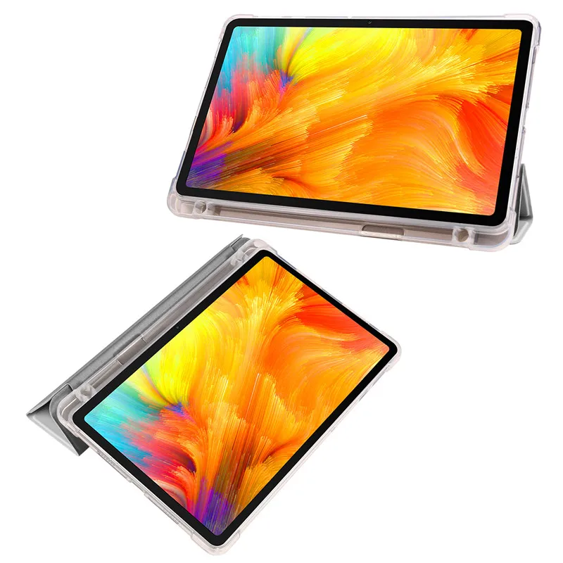 Funda de tableta para Huawei MatePad T10 T 10s, cubierta con portalápices, Funda trasera suave transparente para Honor Pad X8 Lite X8 - imagen 4