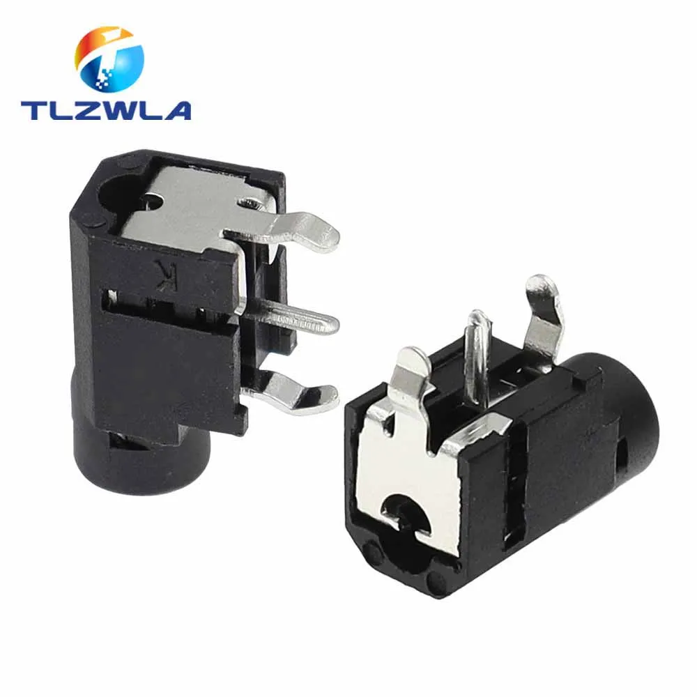 10 Uds PJ-314A 3,5 Mm doble canal, toma de auriculares de Audio estéreo PJ-314 conector de Audio mono canal de 3 pines - imagen 4