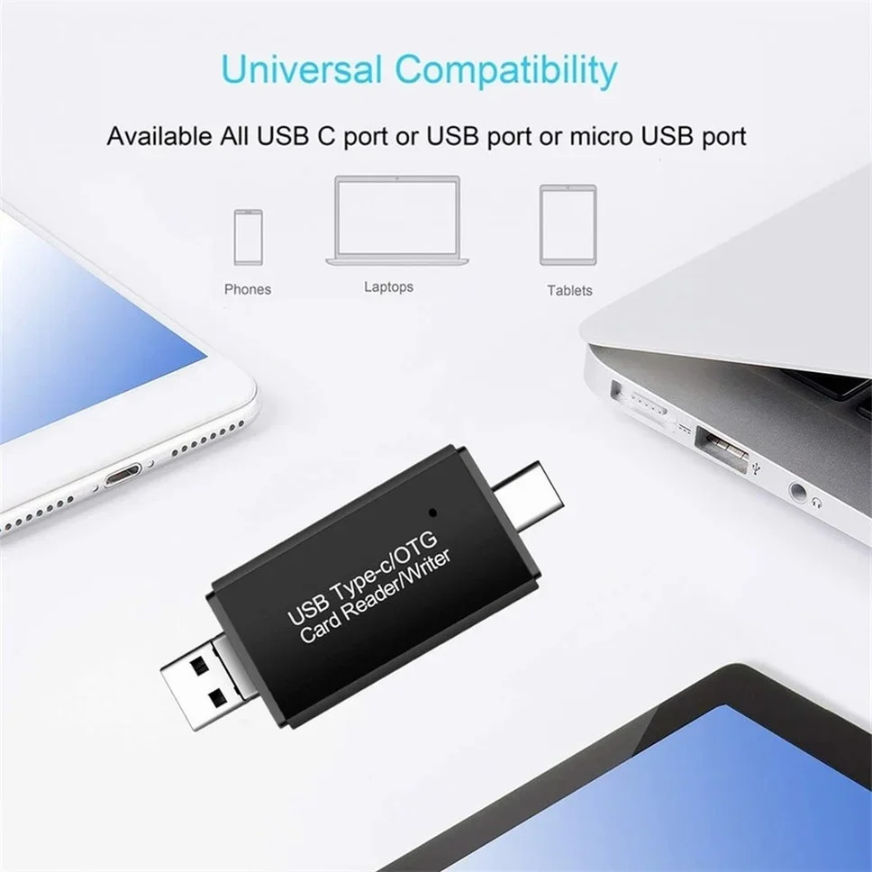 Grwibeou-lector de tarjetas 5 en 1, adaptador de unidad Flash USB/tipo C, SD, Micro SD, TF, para ordenador portátil, PC, lector de tarjetas inteligentes Multi OTG - imagen 3