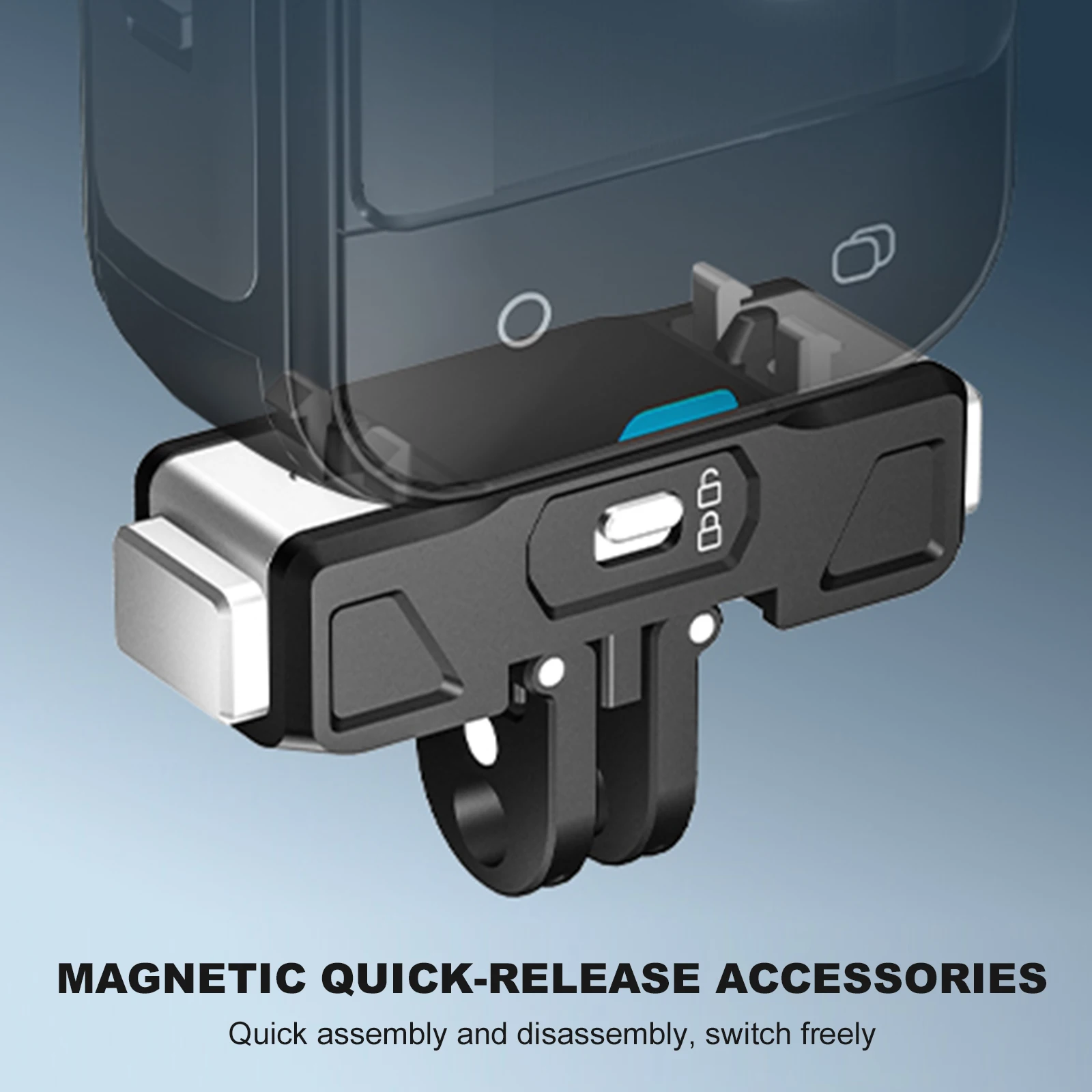 Adaptador magnético de liberación rápida para Insta360 X5/ACE/ACE PRO/ACE PRO2, adaptador de Base de liberación rápida, Base de placa plegable para cámara - imagen 3