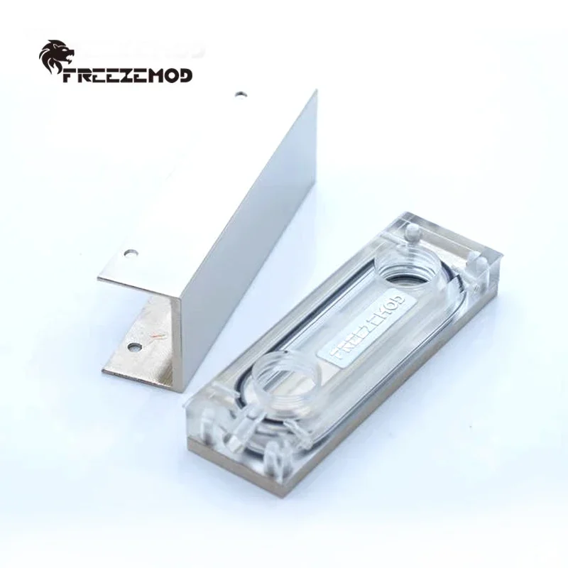 REEZEMOD Bloque de agua M2 SSD de refrigeración por agua para computadora, armadura adecuada para enfriador de agua M.2 2280 M2-ZBSR - imagen 3
