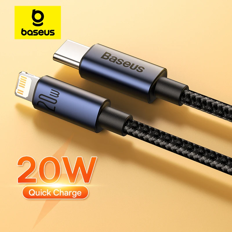 Cable Baseus USB-C PD Carga Rápida iPhone 13/12/11 - imagen 3