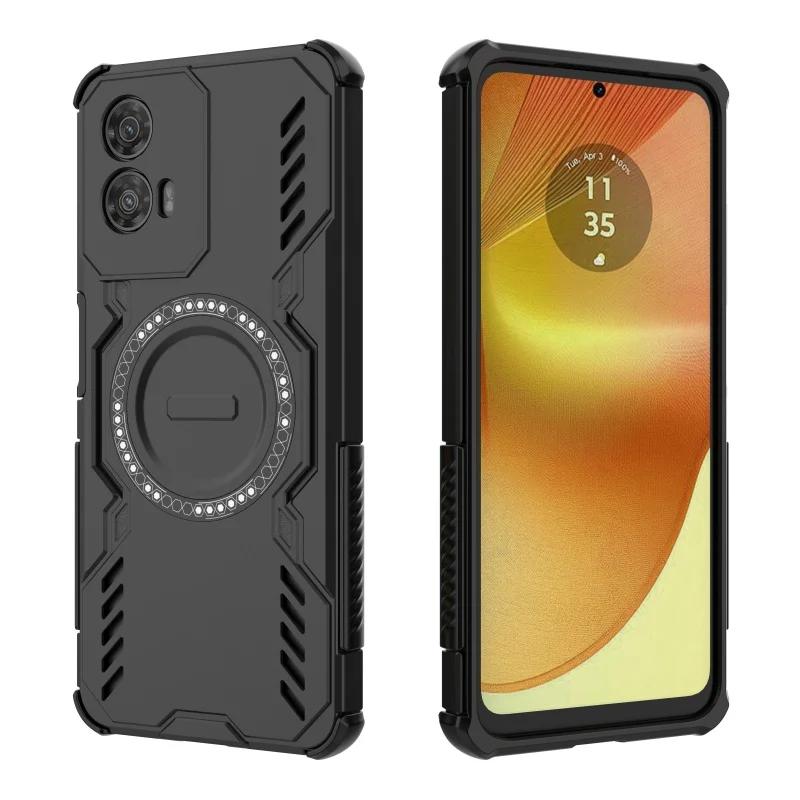 Para cubierta Motorola Moto G34 funda Moto G34 Capas nuevo teléfono a prueba de golpes parachoques trasero atracción magnética Adsorción Fundas Moto G34 - imagen 5
