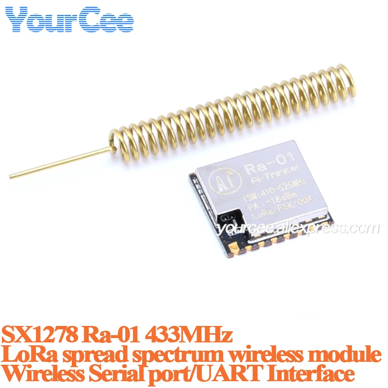 10 uds/1 unidad SX1276 LoRa Ra-01H 868MHz SX1278 Ra-01 433M SX1276 Ra-01H módulo de comunicación inalámbrica Wifi de espectro extendido - imagen 5