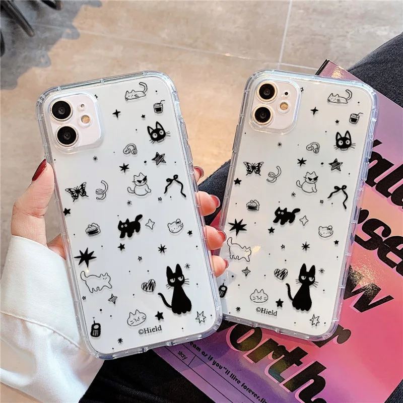 Funda de teléfono transparente con bonito gato para iPhone 17 Pro Fundas iPhone 16 Pro Max 11 13 15 14 12 Air 17promax funda de silicona a prueba de golpes - imagen 5