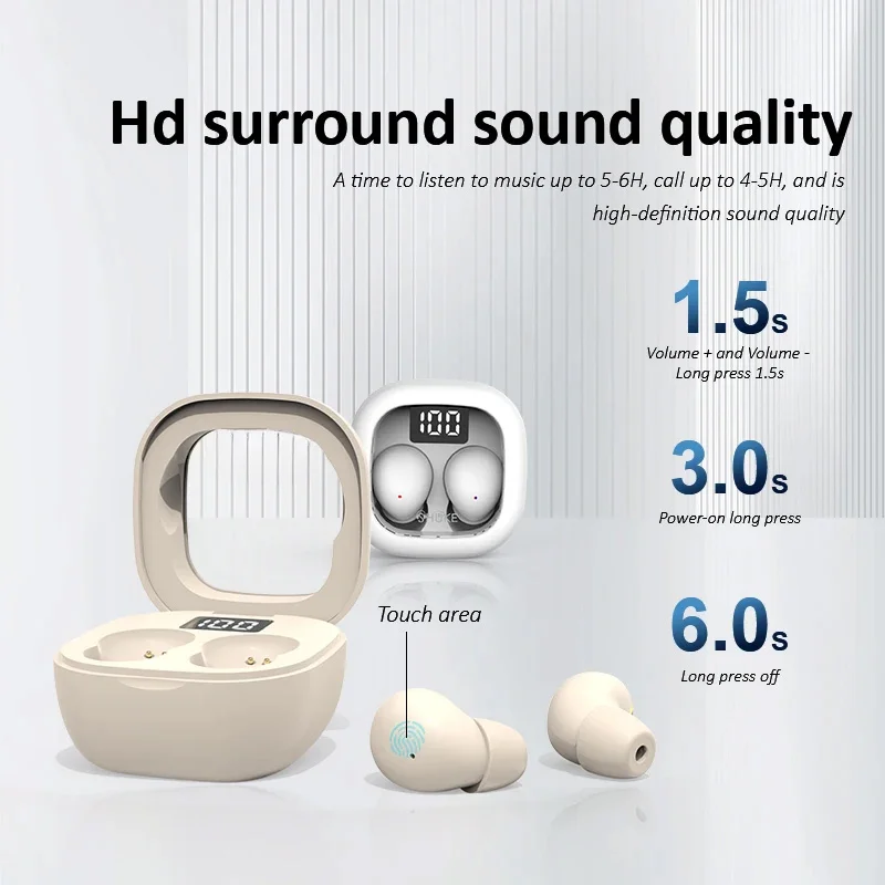 Xiaomi-auriculares inalámbricos TWS con Bluetooth, intrauditivos invisibles para dormir con micrófono, cancelación de ruido, auriculares de música HiFi - imagen 2