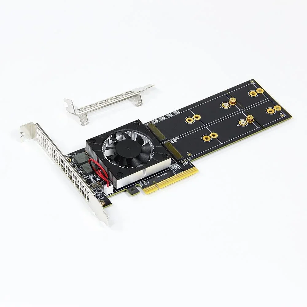 Módulo compatible integrado plx8747 sin división, tarjeta de expansión PCIE de media altura/a altura completa m.2 de cuatro discos