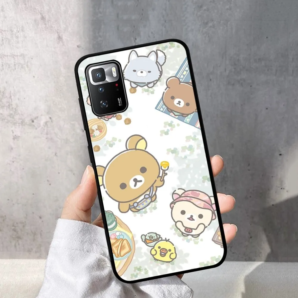 Bonita funda de teléfono Rilakkuma para Redmi Note 4X5 A 6 7 8 T 9 9S 10 11S 11Epro Poco M3 Pro - imagen 4