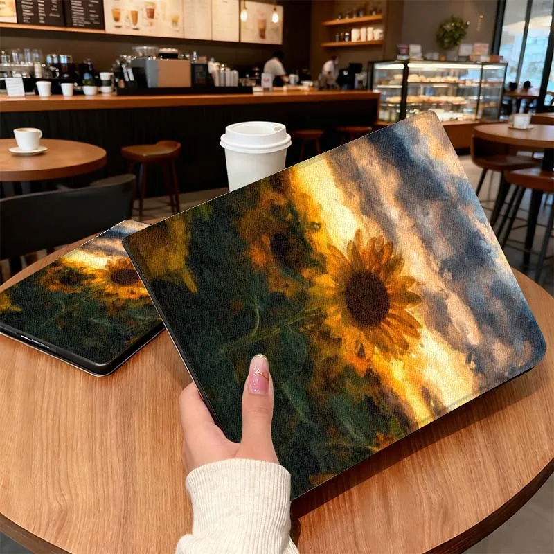 Flor girasol creatividad para Huawei MediaPad MatePad Air M6 M5 M2 T10s T5 C5e 10 11 12X10,8 SE Pro funda para tableta