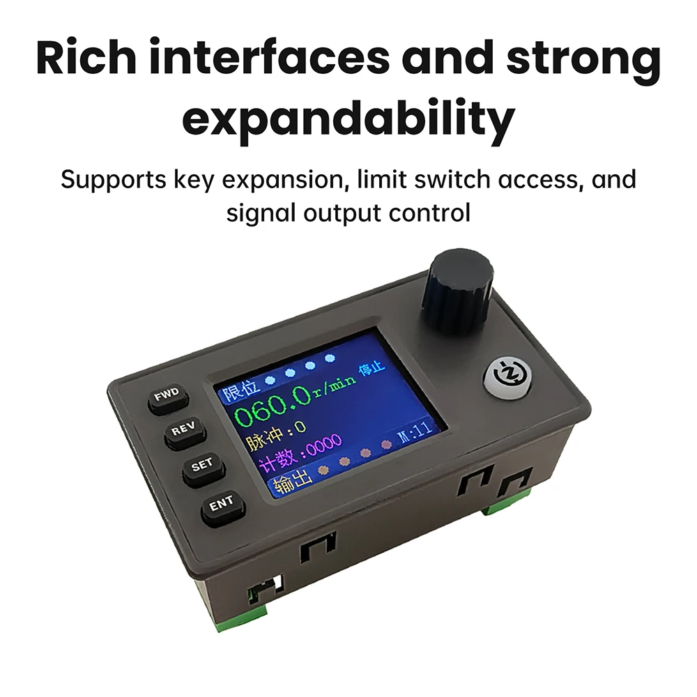 Controlador de pulso de servomotor paso a paso ZK-SMC05 con Control de velocidad hacia adelante/atrás, comunicación por aplicación de ordenador Host de 12-24V - imagen 3
