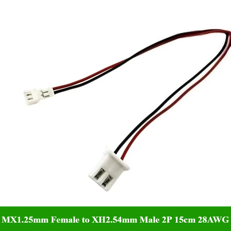 1/5/10/50 unids/lote MX1.25mm hembra a XH2.54mm macho 2P 3P 4P cable de juguete para niños jst MX1.25 XH2.54 longitud del cable 15cm 28AWG - imagen 5