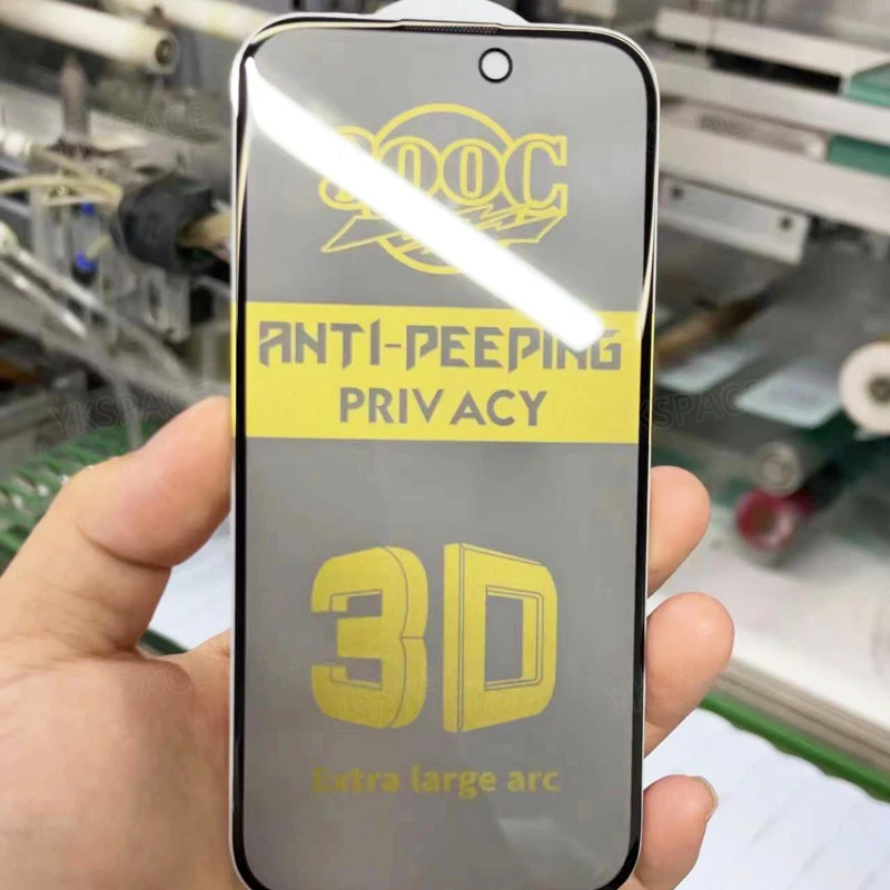 2 uds 300C 0,5 MM de espesor Anti espía privacidad vidrio templado para iPhone X XR XS 11 12 13 14 15 16E 16 17 Pro MAX Plus Protector de pantalla - imagen 3