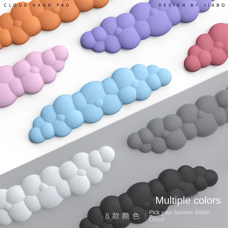Alfombrilla de ratón de silicona con reposamuñecas, teclado, nube, espuma viscoelástica antideslizante, gamer de oficina, ratón, reposamuñecas - imagen 4