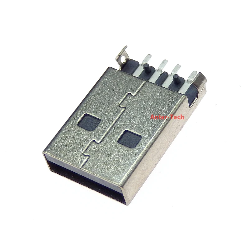 Conector USB 2,0 macho tipo A, conector PCB, 180 grados, SMT, AM, 4 pines, 10 unidades por lote - imagen 4