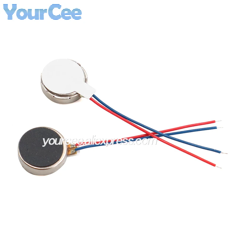 20 piezas/1 unidad 3V 80mA Micro Motor de vibración CC 12000prm 0820/0827/1020/1027/1030/1034/1234 para motor plano de moneda de teléfono - imagen 2