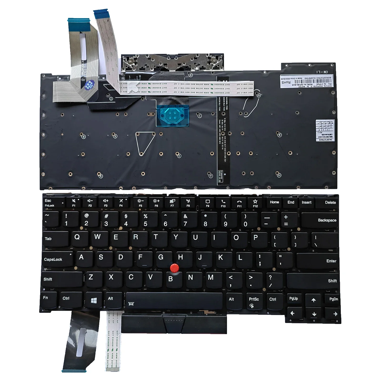 Teclado de diseño estadounidense para LENOVO IBM ThinkPad T14s Gen 1 5M10Z41449 x1 Extreme 3rd 2020 20T0 20T1