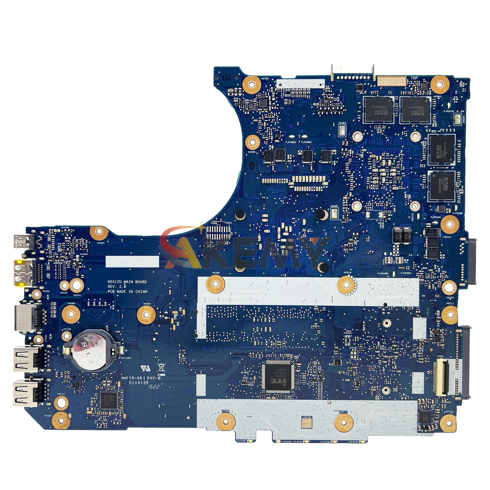 Placa base para ordenador portátil N551ZU para ASUS ROG N551Z G551Z N551ZU placa base para portátil con CPU A8 A10 FX 100% pruebas OK envío rápido stk - imagen 2