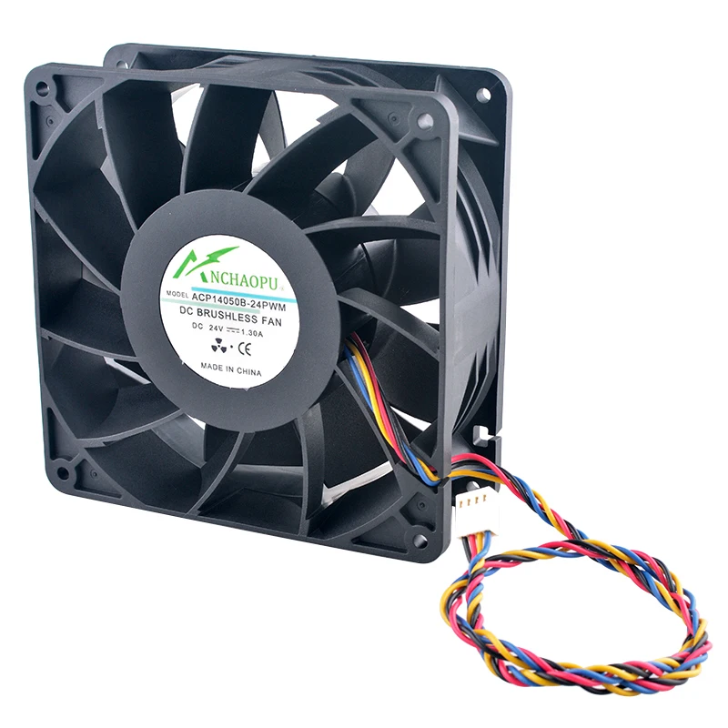 Ventilador de refrigeración de alta velocidad de 14cm y 140mm ACP-14050B-24PWM 140x140x50mm DC24V 1.30A para fuente de alimentación del inversor del servidor - imagen 4