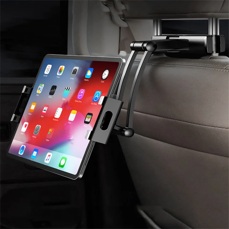 Soporte Universal para almohada trasera de coche, accesorio con rotación de 360 grados, para iPad de 4 a 13 pulgadas, tableta