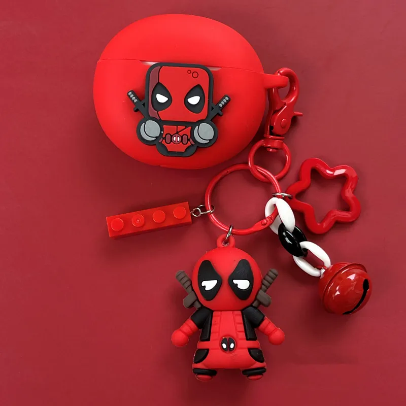 Funda para auriculares de dibujos animados para OPPO Enco Air/Air 2, caja de carga de auriculares inalámbricos de silicona, carcasa protectora con llavero - imagen 5