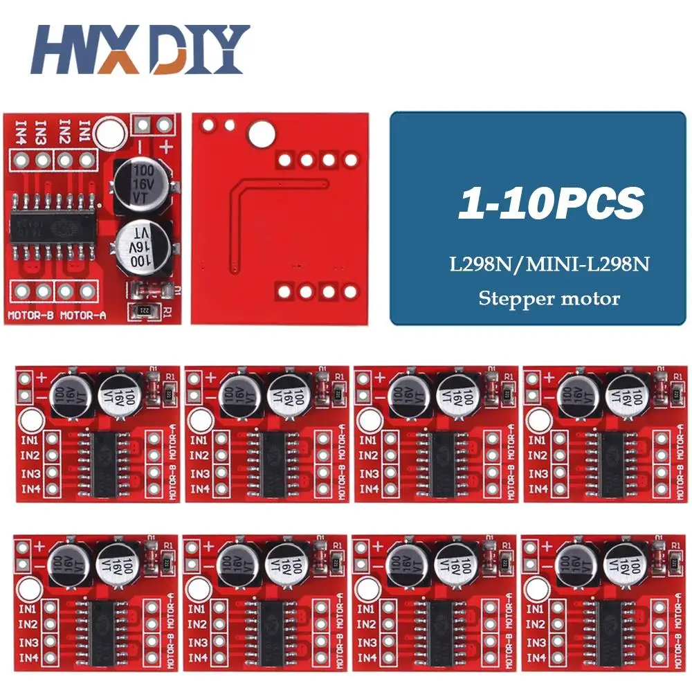 Módulo de placa de controlador L298N de 1-10 piezas, motor paso a paso L298, robot de coche inteligente, placa de pruebas peltier, controlador de Motor de CC de alta potencia para arduino - imagen 2