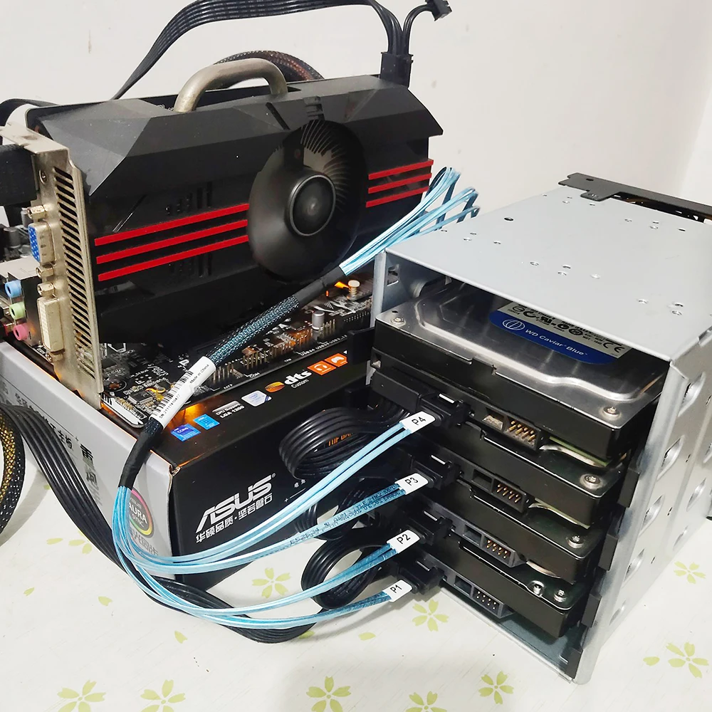 2025 nuevo estante de jaula para disco duro SGCC HDD de gran capacidad bandeja de disco duro SATA Caddy para carcasa de estante adaptador HDD de 5,25 a 3,5 - imagen 5