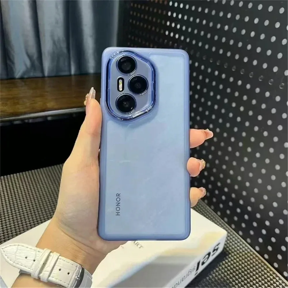 Funda de teléfono transparente con lente de cámara para Honor 400 Lite 400 Pro 200 90 Magic 5 6 7 Lite, funda de silicona suave con parachoques a prueba de golpes - imagen 4
