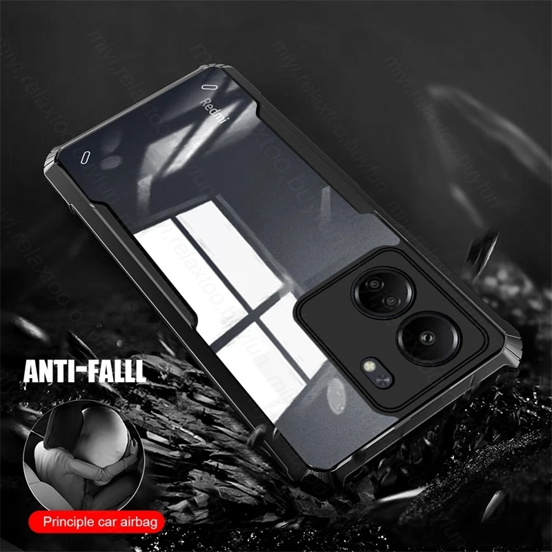 Funda de teléfono acrílica transparente para Xiaomi Poco C65 4G, anillo de soporte magnético, armadura a prueba de golpes, Coque PocoC65 C 65 4G 2310FPCA4G, 6,74" - imagen 4