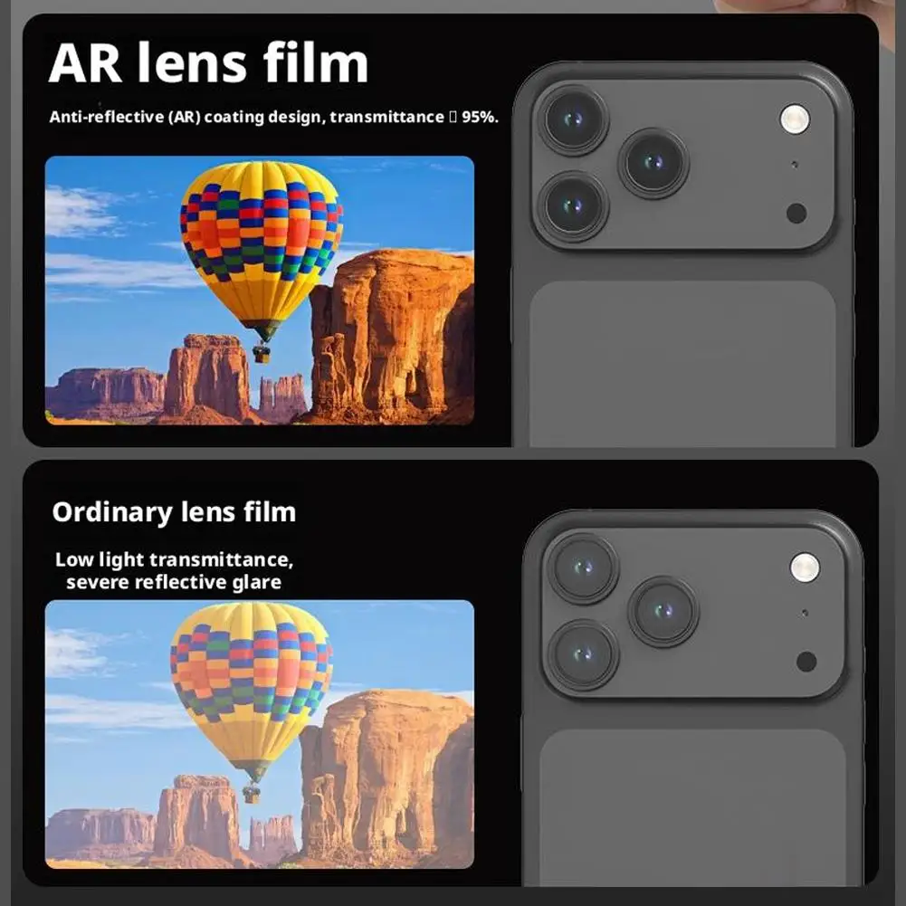 Protector de lente de cámara para iphone 17 Pro Max, cristal de lente completa para iphone 17 Air 16 Pro, película protectora D5T8 - imagen 5