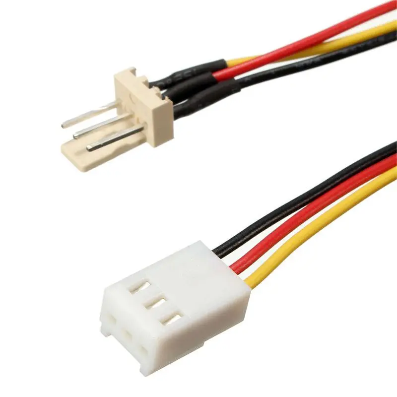 Cable de extensión de ventilador de 3 pines Cable de extensión de ventilador de CPU macho a hembra Cable de extensión de 3/4 pines Cable de extensión de alimentación de ventilador - imagen 4