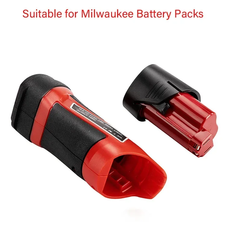 Linterna de mano de 3W y 140LM, luz de trabajo para Milwaukee, Bosch Makita, baterías de iones de litio de 10,8-12V, luz LED para trabajo nocturno - imagen 4