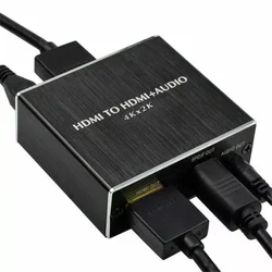 Extractor de Audio HDMI 4K a TOSLINK SPDIF y Jack 3,5mm
