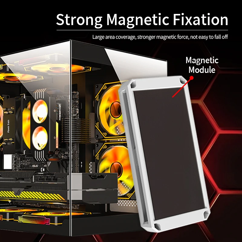 UPSIREN U-H8 ARGB/PWM HUB con controlador ARGB Adaptador HUB de ventilador 2 en 1 - imagen 5