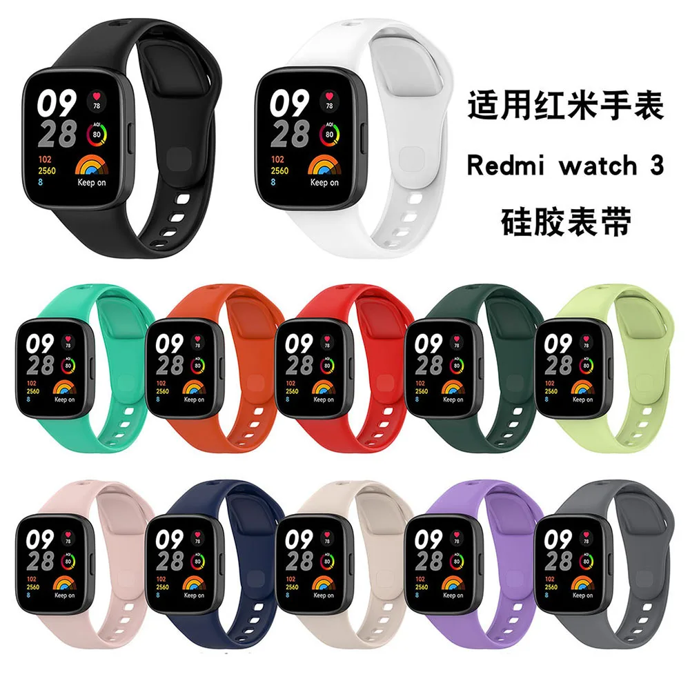 Correa de pulsera de silicona para Redmi Watch 3, correa de repuesto para reloj - imagen 2