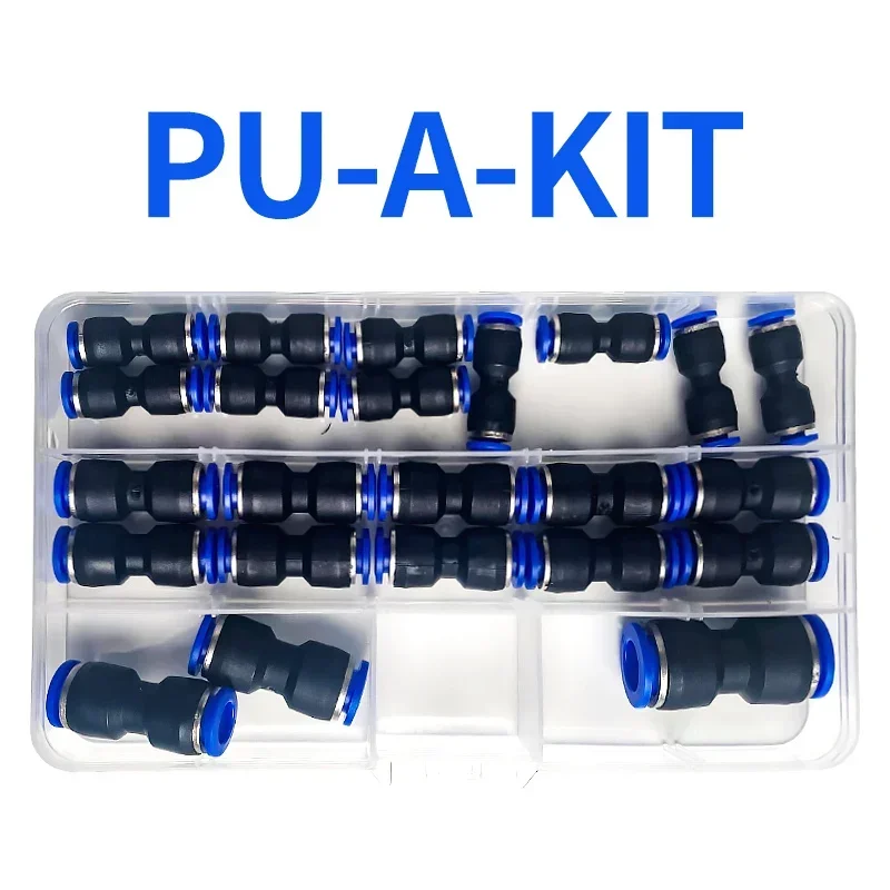 Caja de Kit de PU, acoplamiento rápido neumático, tubo de aire recto de PU, enchufe rápido de alta presión, 4, 6, 8, 10mm - imagen 2