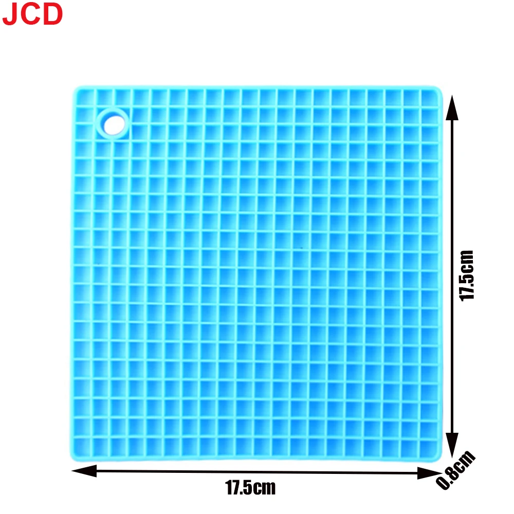 Tapete cuadrado de silicona de grado alimenticio, tapete para olla impermeable y a prueba de aceite, posavasos, cocina, mesa de comedor, antiquemaduras, 1 piezas - imagen 4