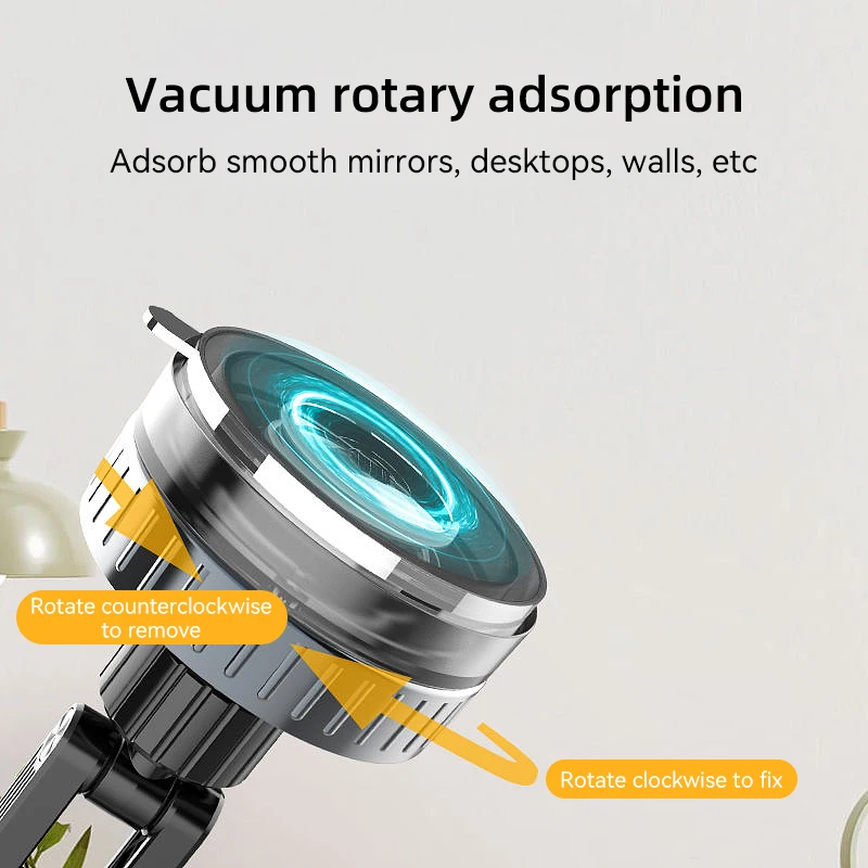 Soporte magnético para teléfono móvil, ventosa de escritorio para coche, succión al vacío adhesiva trasera, fuerte multifuncional de 360 grados - imagen 5