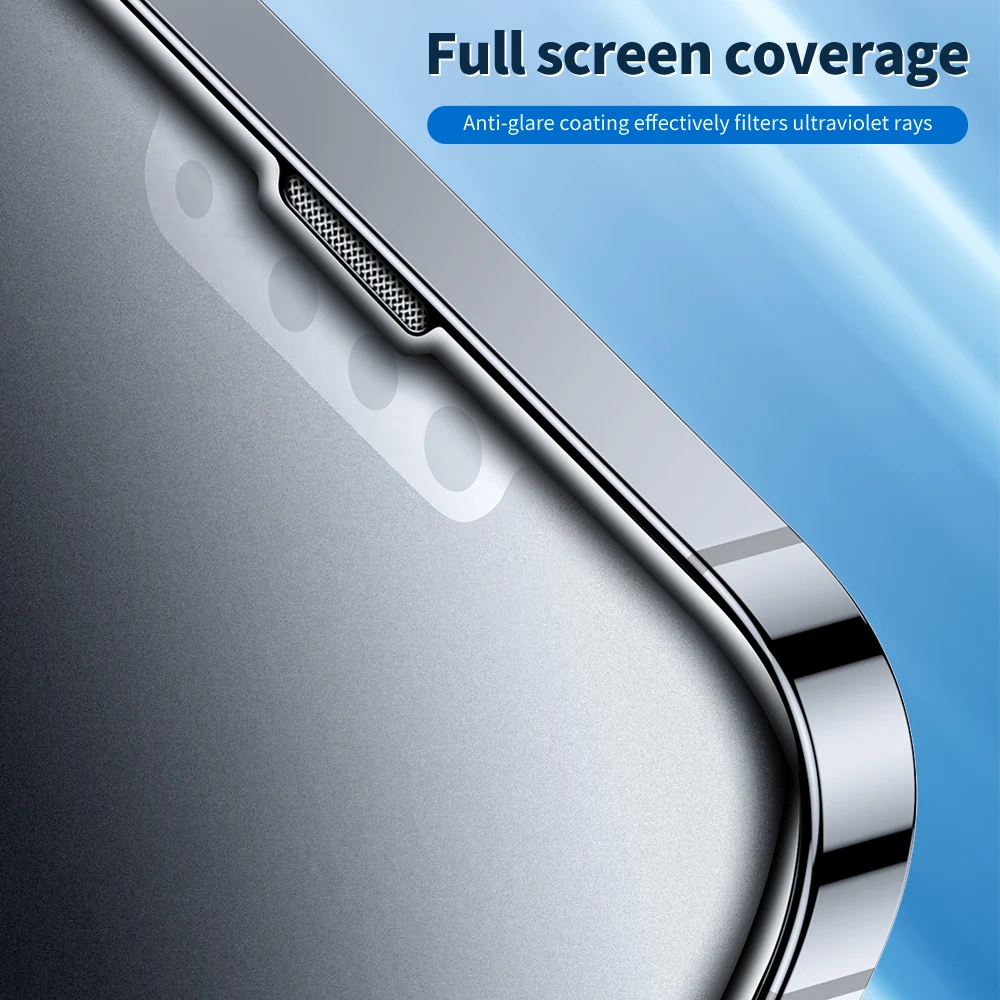 SmartDevil-Protector de pantalla antiespía mate para iPhone 14, 13, 12, 11 Pro Max, 13 mini XS, vidrio templado de privacidad esmeril, antiespionaje - imagen 3