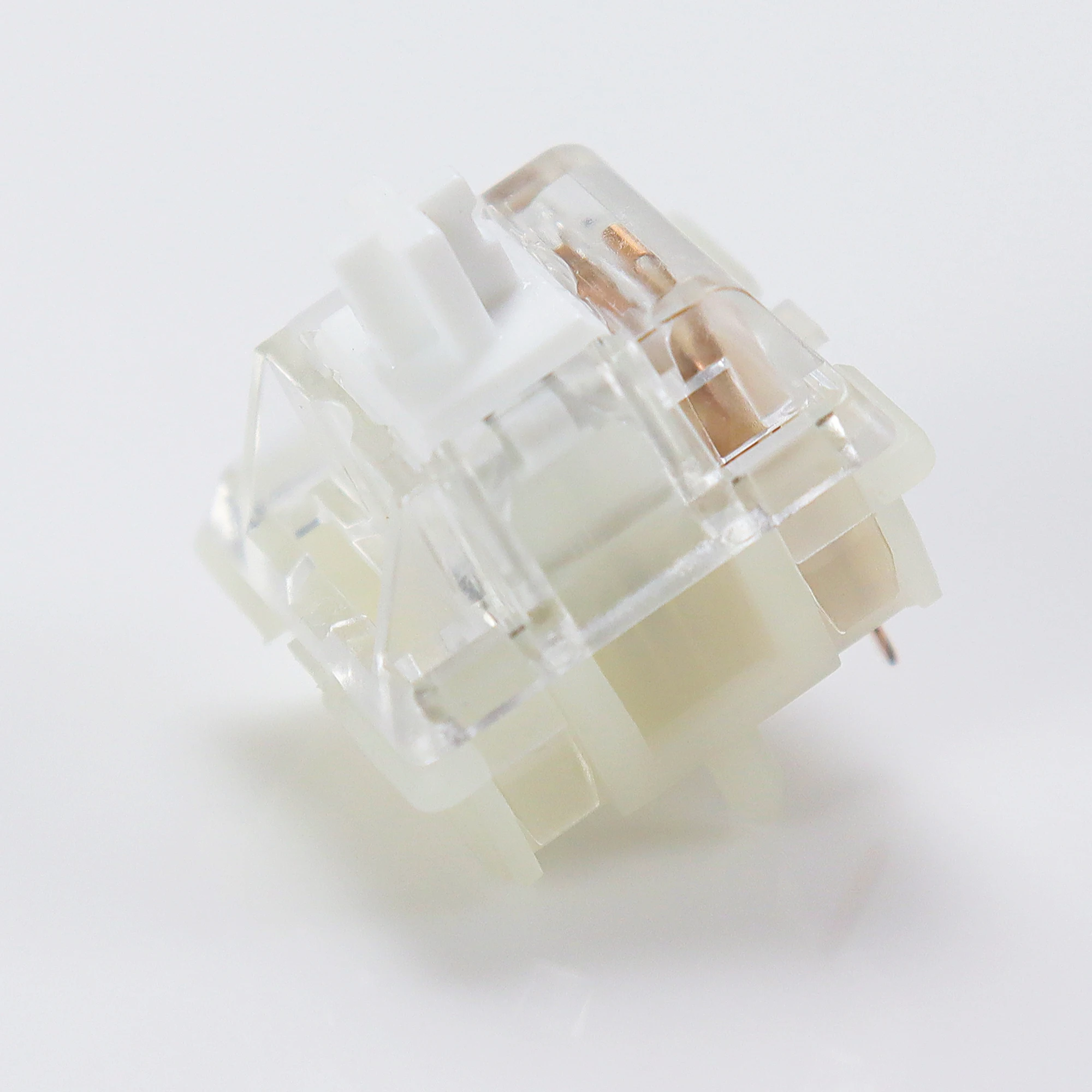 KBDiy Kang-teclado con interruptor blanco V3, interruptores lineales cremosos de 5 pines 50gf para teclado mecánico personalizado DIY 60 para juegos Aula F75 F87 - imagen 2