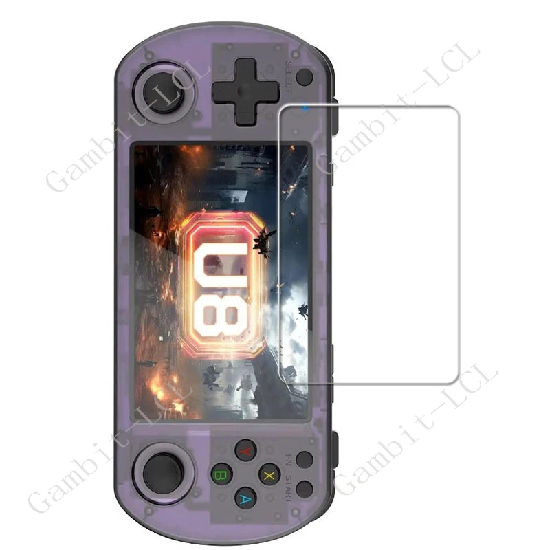 3 uds 9H HD vidrio templado para Open Source U8 Retro videojuego de mano 4 pulgadas reproductor juegos película protectora de pantalla - imagen 2
