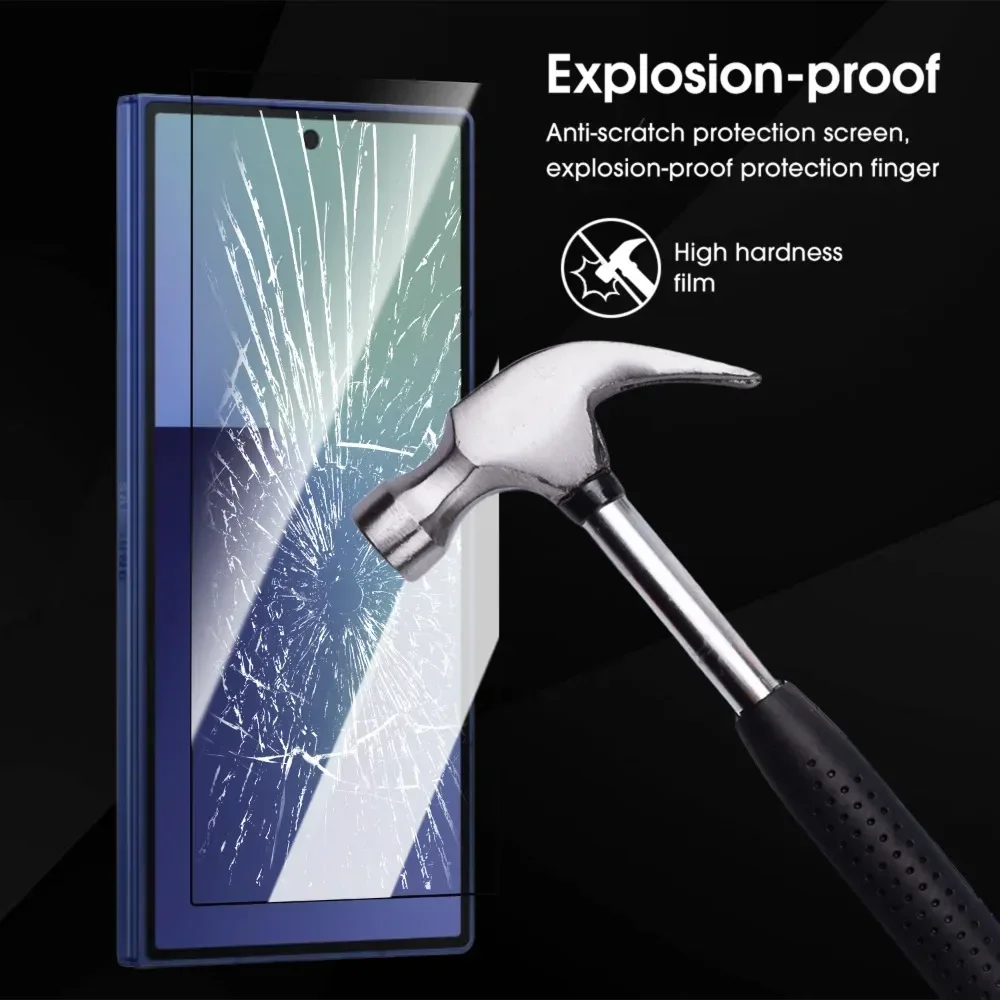 1/2/3 Uds Fold7 protectores de pantalla de fácil instalación sin polvo para Samsung Galaxy Z Fold 7 HD vidrio templado transparente antiarañazos - imagen 5