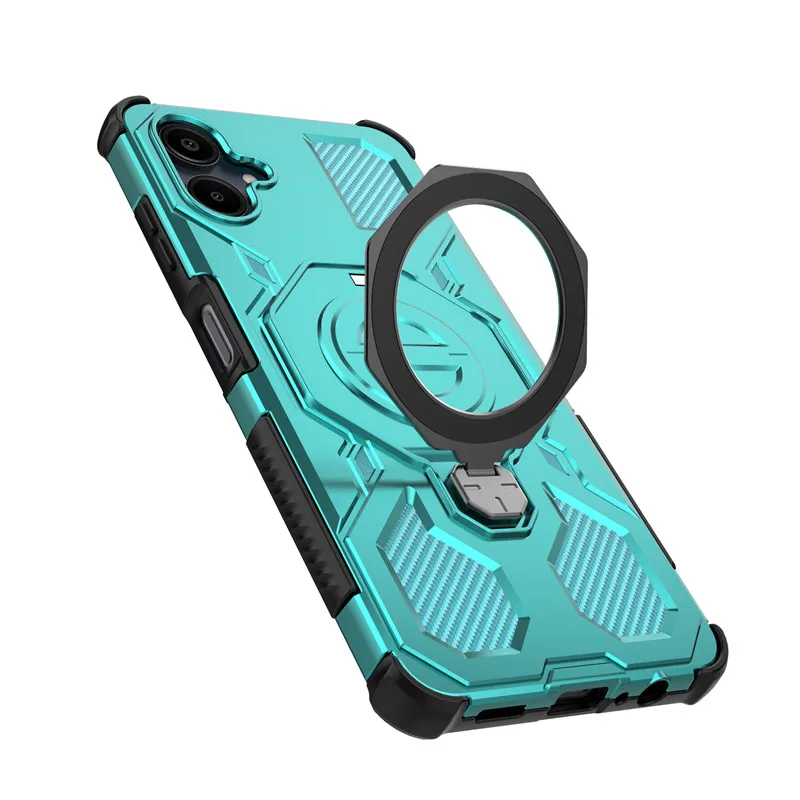Para Samsung Galaxy A06 funda Samsung A06 funda con soporte magnético inalámbrico carga parachoques fundas protectoras de teléfono para Samsung A06 - imagen 5