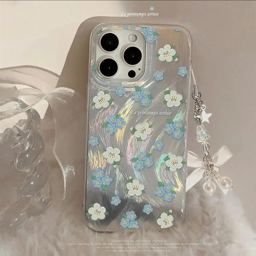 Funda de teléfono para iPhone 16 15 Pro Max 16E 14 13 12 11 XS XR funda de flores pequeñas rosas para iPhone 7 8 Plus SE2 - imagen 5