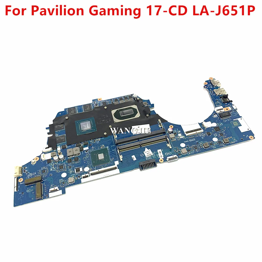 Para HP PAVILION GAMING 17-CD placa base para ordenador portátil GPC70 LA-J651P L92729-601 L92730-001 GTX1650TI 4GB GPU I5 I7 10. ° 100% en funcionamiento
