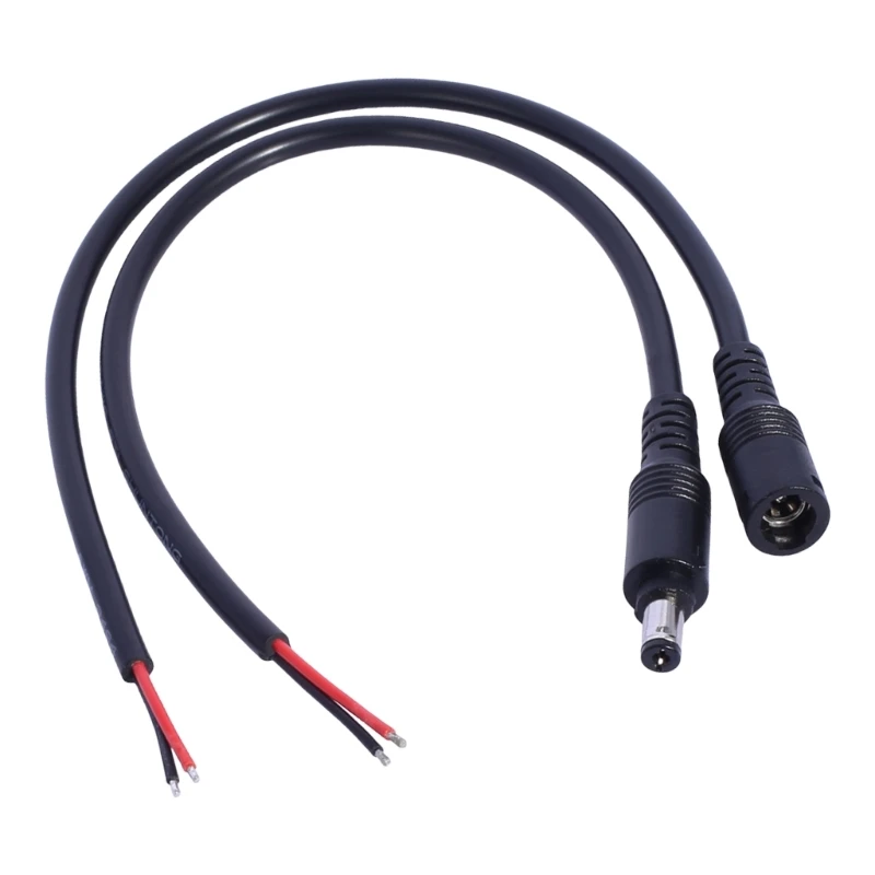 Conector de Cable macho o hembra de CC con enchufe 5,5x2,1 para Cable de alimentación de luz de tira LED 3528 5050