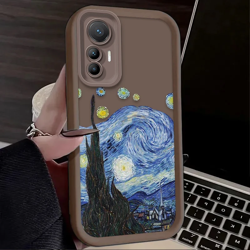 Caja de aceite de paisaje artístico Van Gogh para Xiaomi Poco X7 X6 X5 X3 NFC F7 F6 F5 F3 M7 M6 Pro 4G 5G Mi 12 11 Lite NE 5G 13T 12T 11T Pro - imagen 5