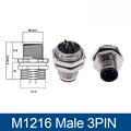 Conector Macho M1216 de 3 Pines