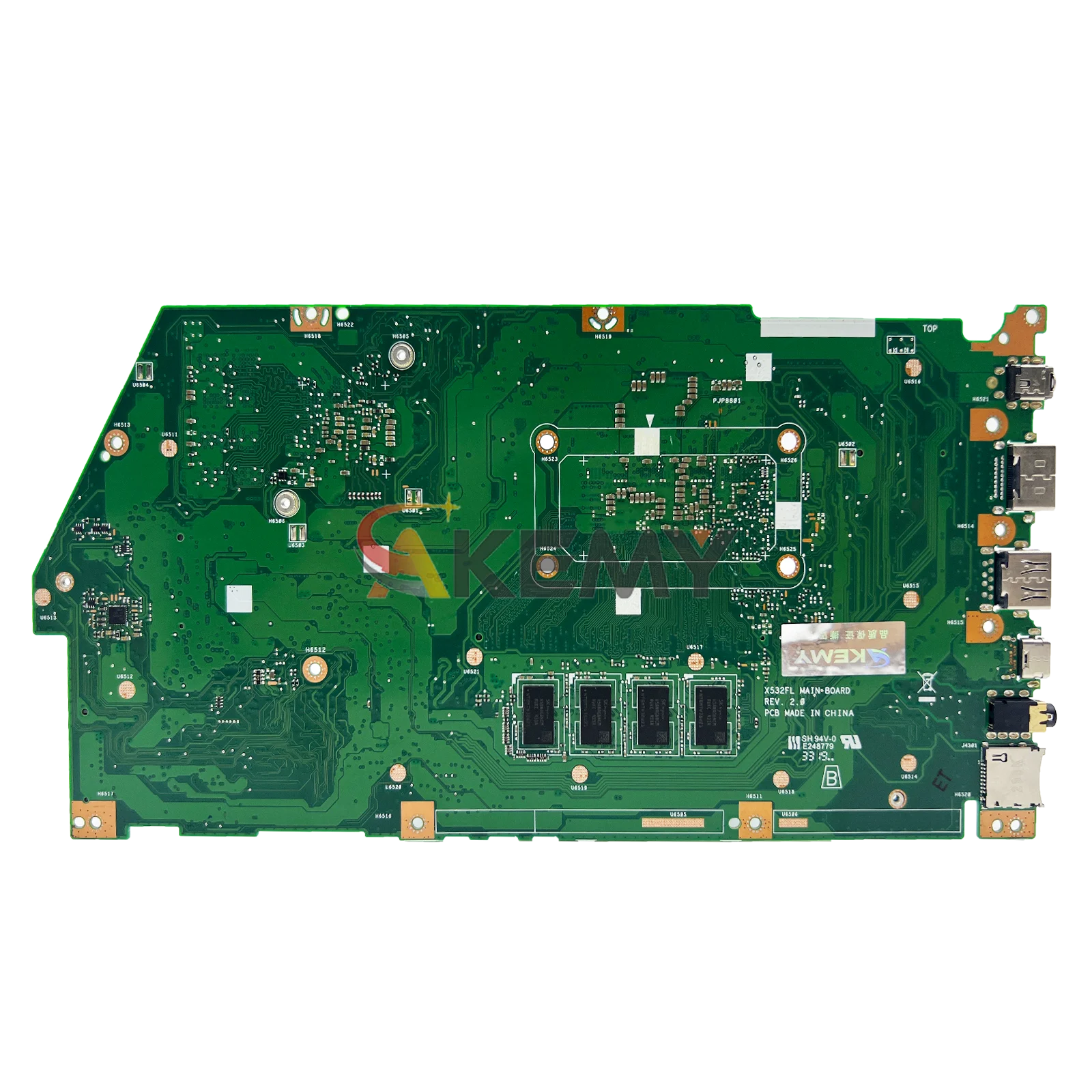 Placa base para ordenador portátil X532FL para ASUS X532F S5500F S532F K532F V532F S531F K531F V531F X532FAC X532FLC placa base 10. a generación I3 i5 i7 - imagen 2