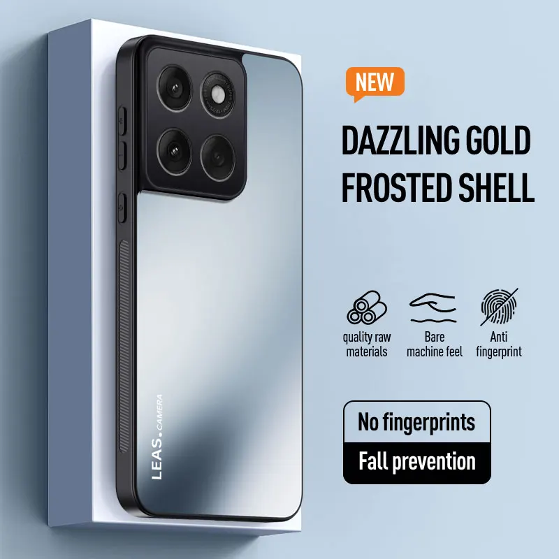 Funda mate para Huawei Honor Power, funda anticaída de protección de lente dura AG con sensación de piel de lujo para Huawei Honor Power