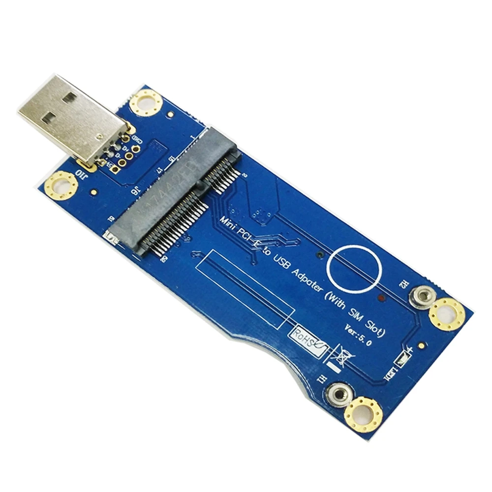 Mini adaptador PCI-E a USB con ranura para tarjeta SIM para módulo WWAN/LTE, placa adaptadora de módulo 3G/4G (grado Industrial)